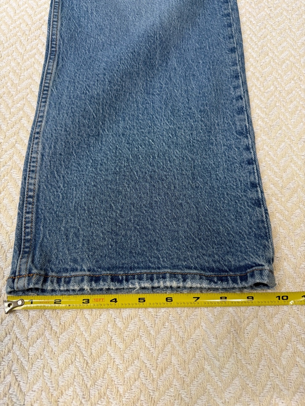 Abercrombie & Fitch Curve Love Baggy Low Rise Jeans Size 32 Regular - Picture 11 of 13